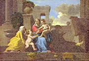 Nicolas Poussin Heilige Familie auf der Treppe France oil painting artist